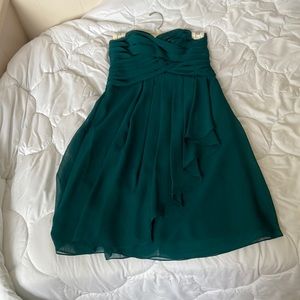 Bridesmaids dress forest green